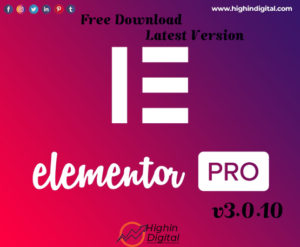 Free Download Elementor Pro v3.0.10 Elementor Pro Latest Version